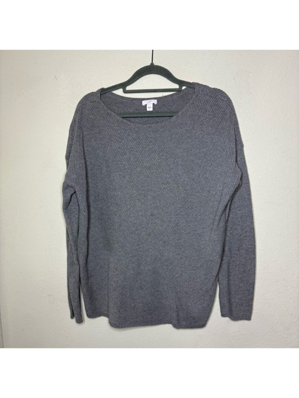 J. Jill Charcoal Crewneck Sweater Size Medium